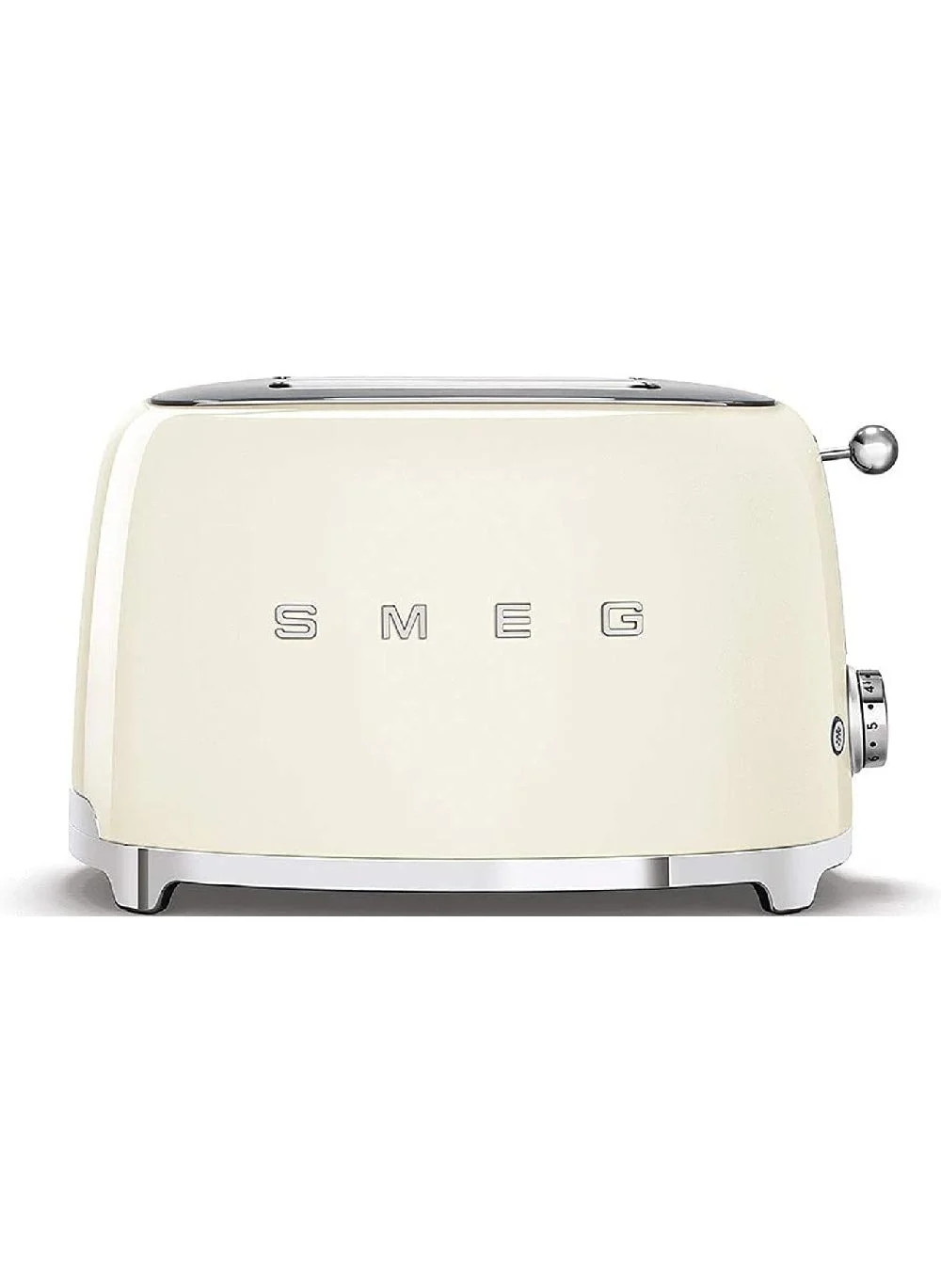 Retro Style 2-Slice Bread Toaster with 6 Browning Levels and Extra Wide Slots (Cream) kkcey