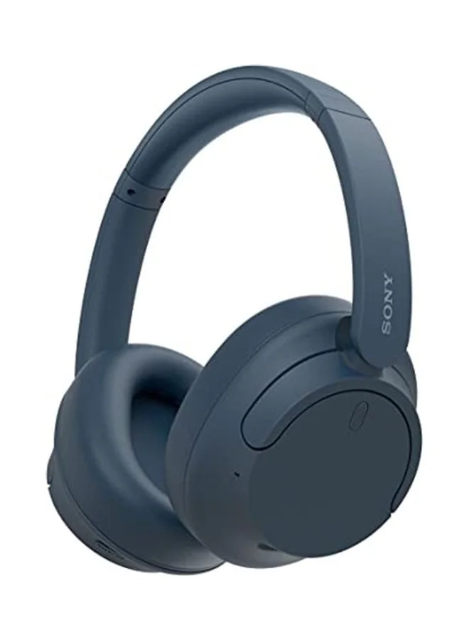 Premium Wireless Over-Ear Noise Cancelling Headphones with Built-in Microphone (Blue) c55qh