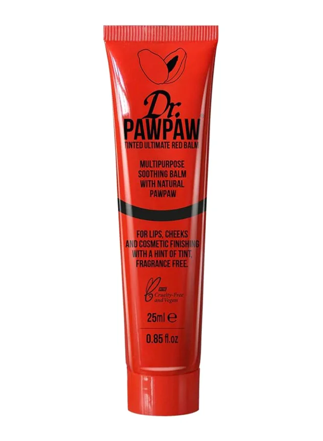 Dr.PAWPAW Tinted Ultimate Lip Balm (Red, 25 mL) Premium Moisturizing Lip Care for Unisex 971yp