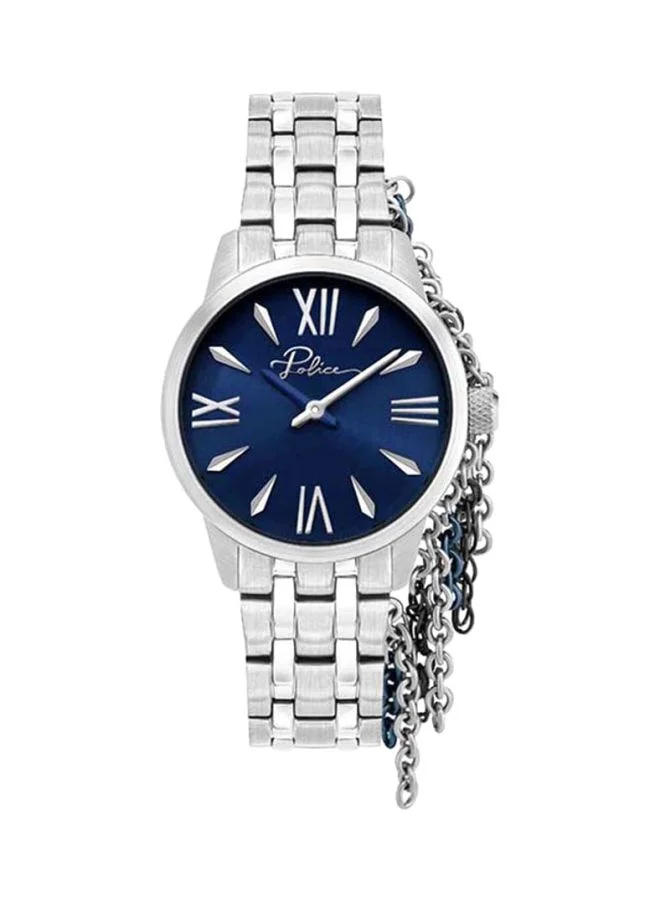 Vantaa Round Stainless Steel Analog Wrist Watch for Women (Silver, 38 mm) kvfma