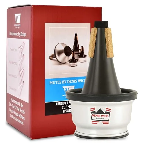 Premium Adjustable Cup Mute for Trumpet and Cornet Hand-Spun Aluminum Professional Sound Control (19 cm x 11 cm x 11 cm) yacan