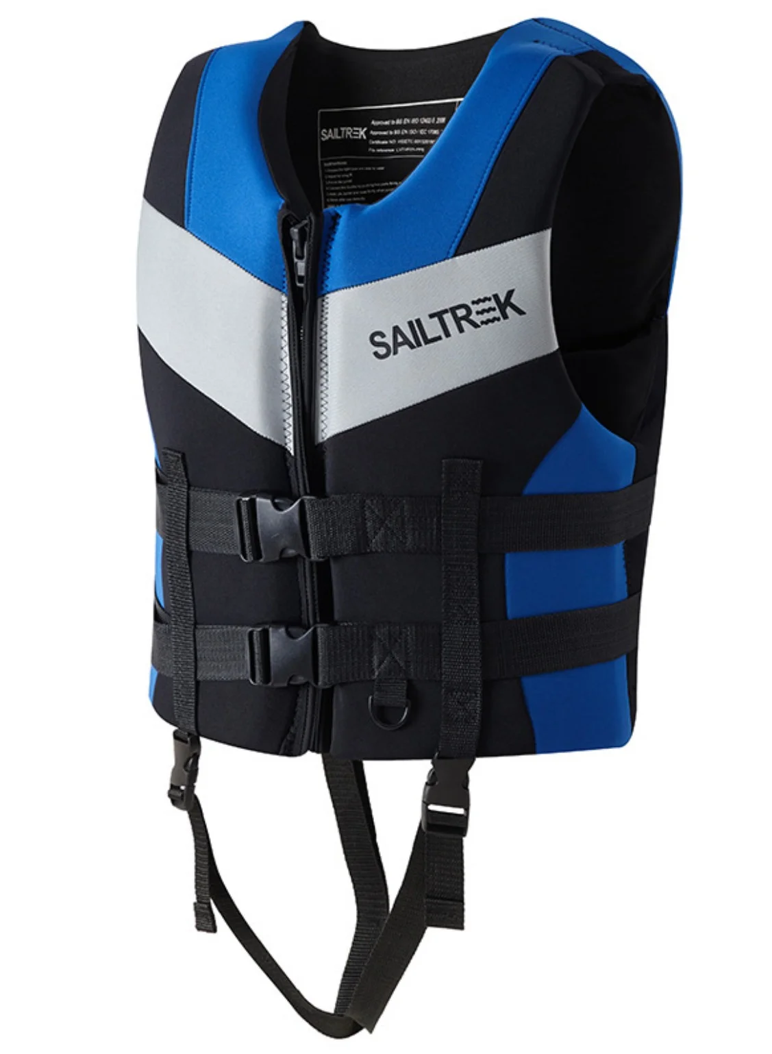 SAILTREK Neoprene Buoyancy Aid Swim Vest Premium Water Sports Life Jacket with Adjustable Safety Strap for Snorkeling Kayaking (Adult, Black) 4uj1f