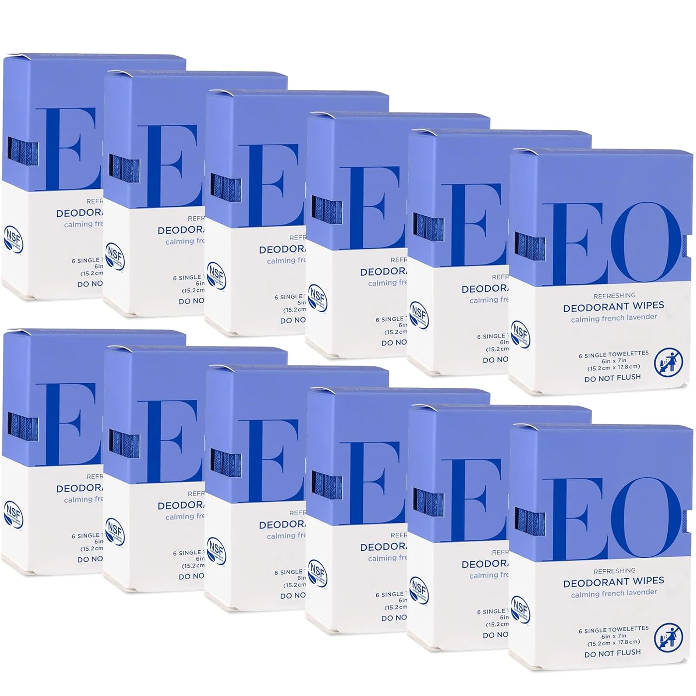 Natural Deodorant Wipes French Lavender Organic Plant-Based Formula (72 Wipes Total) nm6x3