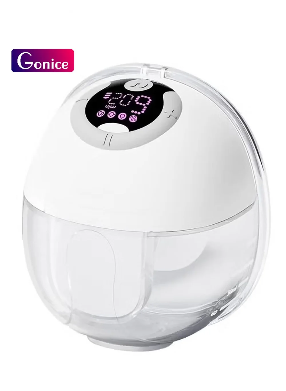 Gonice Wearable Hands-Free Electric Breast Pump with 4 Modes and 9 Suction Levels (1 Piece) tmqy0