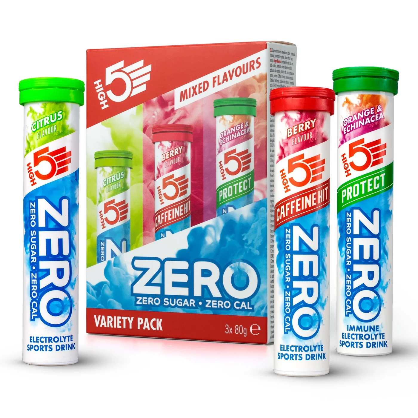 High5 ZERO Electrolyte Hydration Tablets with Vitamin C (Variety Pack, 60 Tablets) 8qs7z
