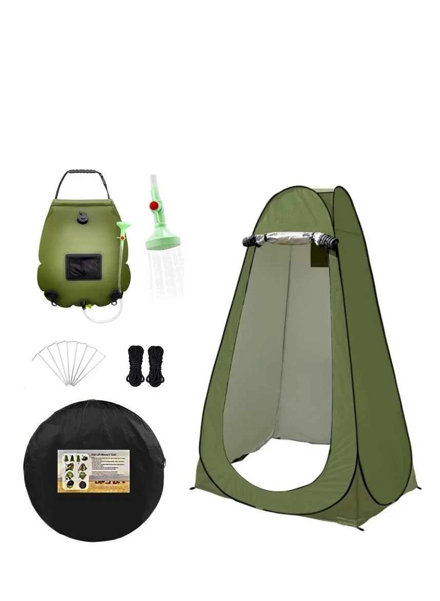 XiuWoo Portable Pop-Up Privacy Tent and Solar Shower Kit (19 L) sv16g