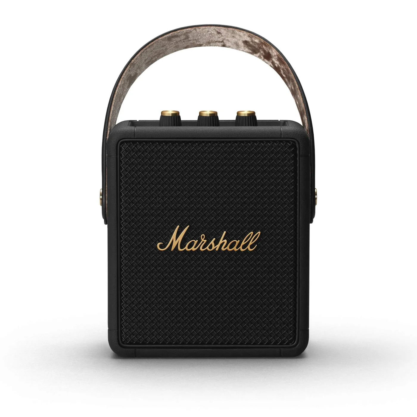 Premium Portable Bluetooth Speaker Wireless Audio System with Long Battery Life (Black and Brass, 1 Unit) 3oeut