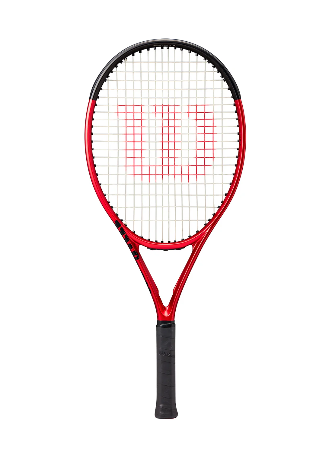 Premium Junior Tennis Racket 25-inch Versatile Performance Frame (Red/Black, 255g) b5ioh