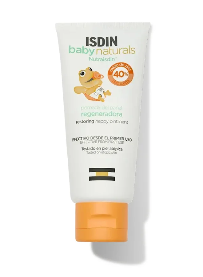 ISDIN Baby Natural Zn 40 Ointment High Protection Diaper Rash Cream With 40% Zinc Oxide (50 mL) 793hu