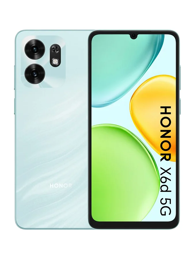 X6d 5G Smartphone Dual SIM 256GB 4GB RAM 6.75-inch Display Ocean Cyan (Middle East Version) u0omu