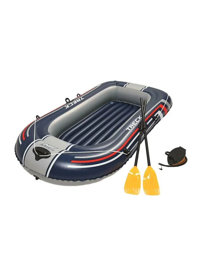 Hydro-Force Treck X1 Inflatable Raft Set Durable PVC Water Sport Boat for Recreational Use (228 cm x 121 cm) 5bfck