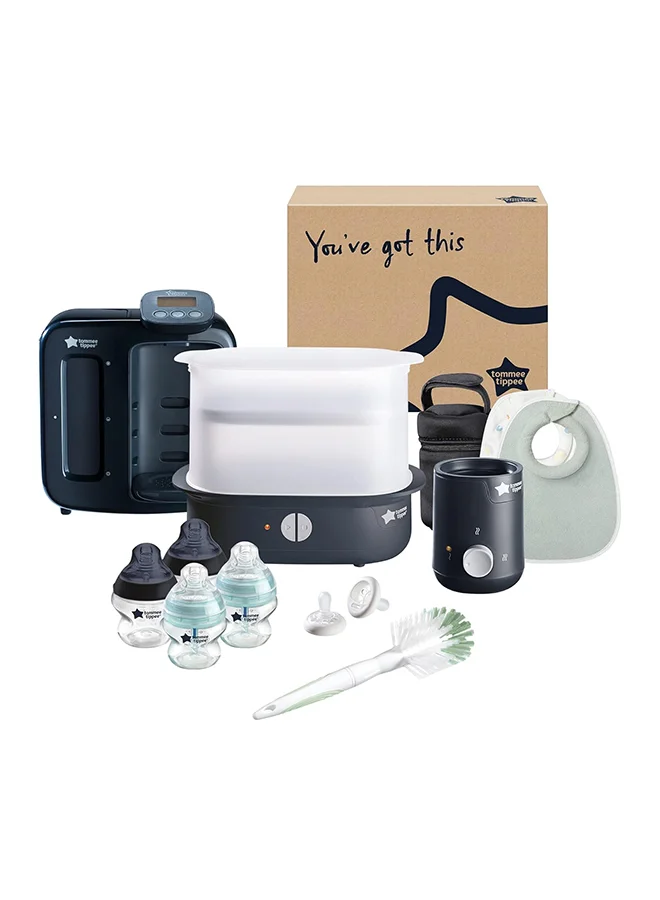 Premium All-in-One Baby Feeding Starter Set with Sterilizer and Prep Machine (Newborn, 1 Kit) gdf7t