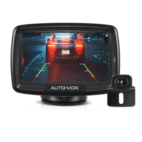 AUTO-VOX CS2 Wireless Backup Camera System with 4.3-inch Monitor, Stable Digital Signal, Super Night Vision for Truck, SUV, Van, and Trailer rjqwb