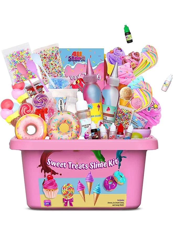 Beauenty DIY Slime Making Kit for Kids Non-Sticky Soft Scented Craft Set with Charms (1 Set) mleo7
