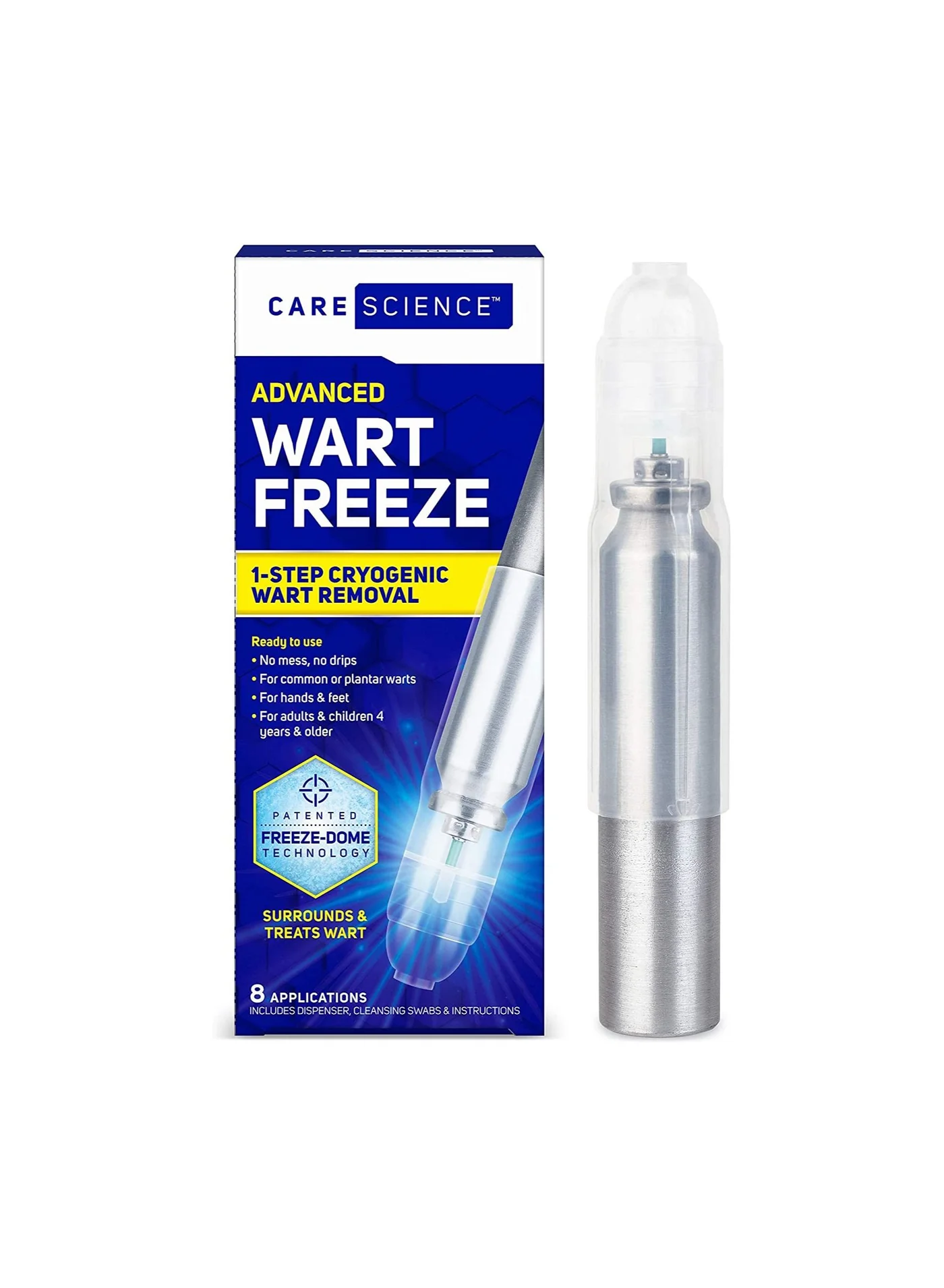Care Science Wart Removal Treatment Kit (8 Applications, Professional Grade) 4sde0