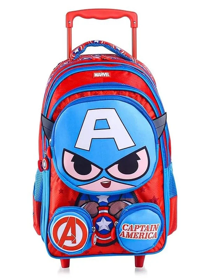 STRIDERS Rolling School Backpack for Kids Durable Travel Bag with Padded Straps (16 Inch) myxs5