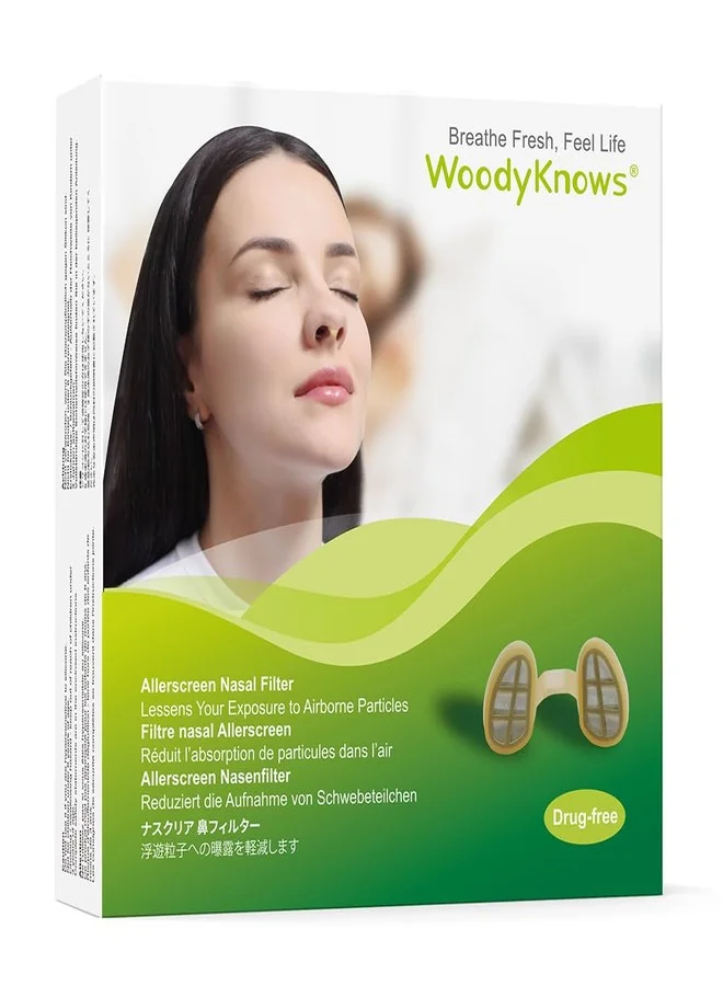 Premium Nasal Filter Set for Seasonal and Dust Allergy Relief Ultra-Thin Breathable Mesh (Combo Pack S/M/L/XL) ju04m
