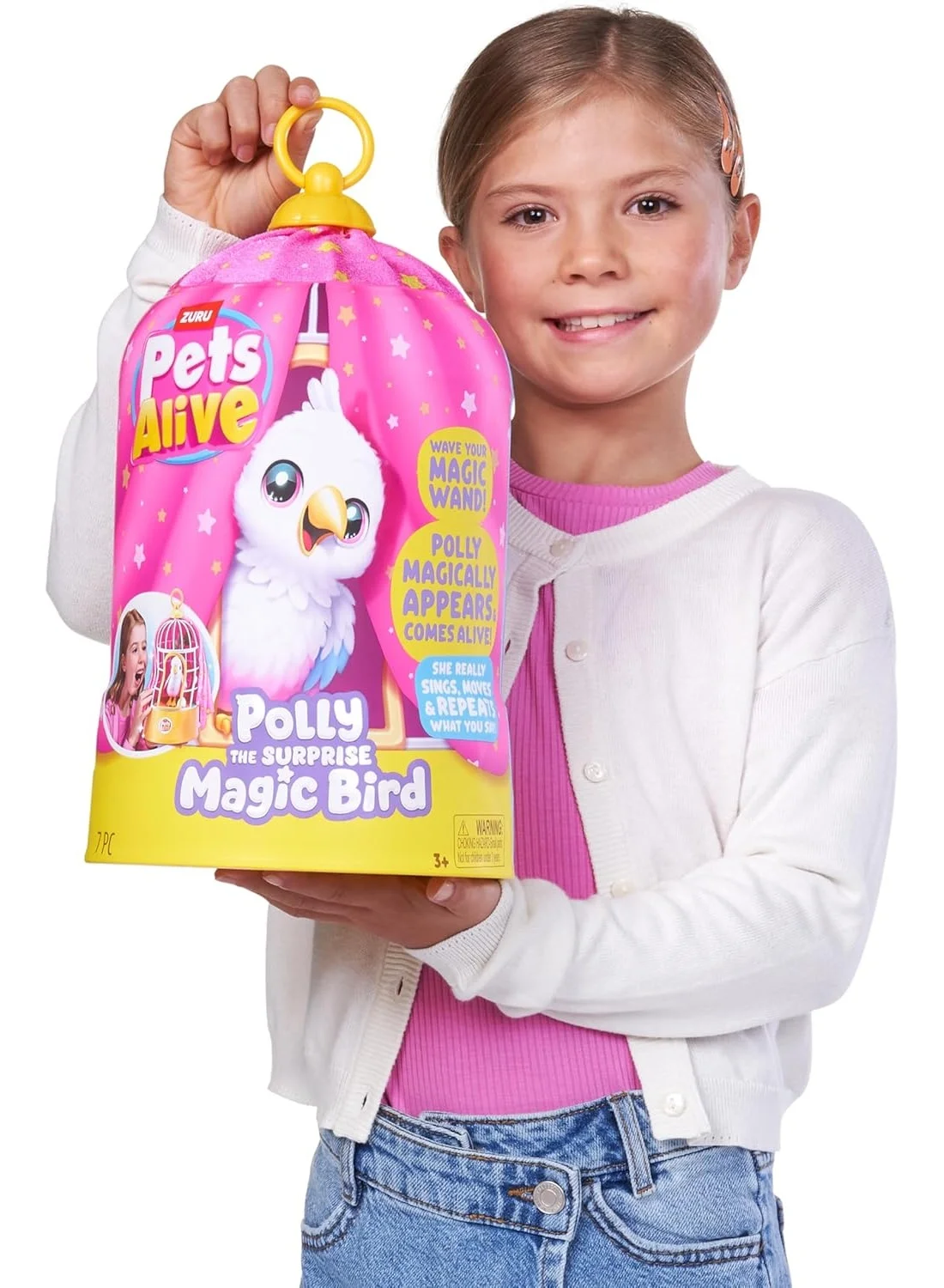 Pets Alive Polly the Magic Bird Interactive Electronic Pet Toy (Kids, 1 Piece) cu7ft