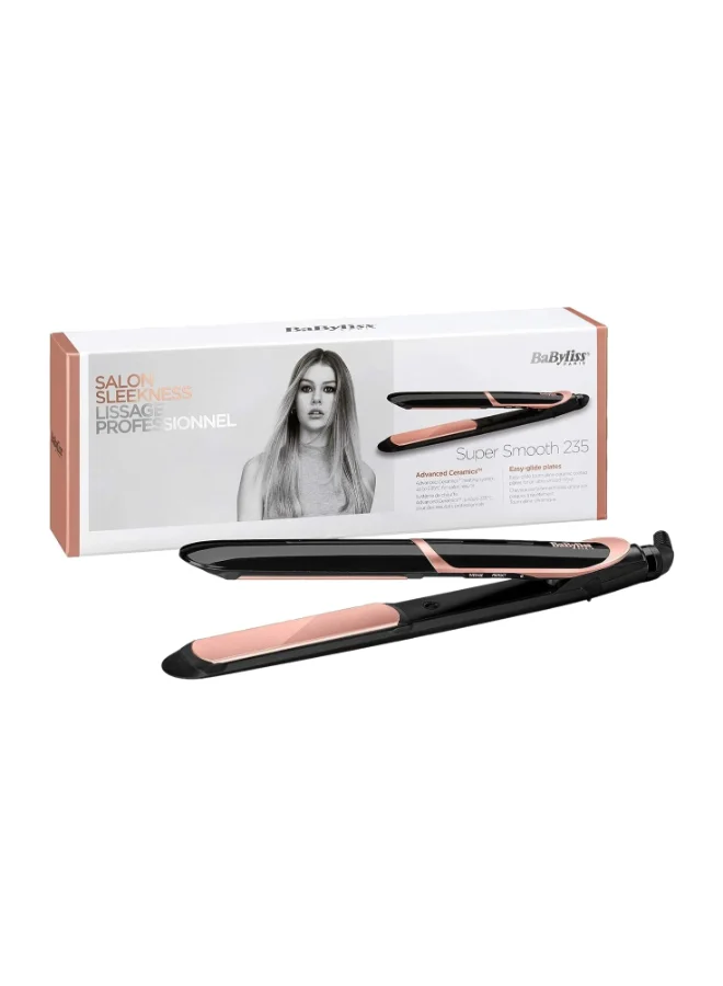 Premium Ionic Hair Straightener with Tourmaline-Ceramic Plates and 6 Digital Heat Settings (Black, 1 Unit) 1yfdc