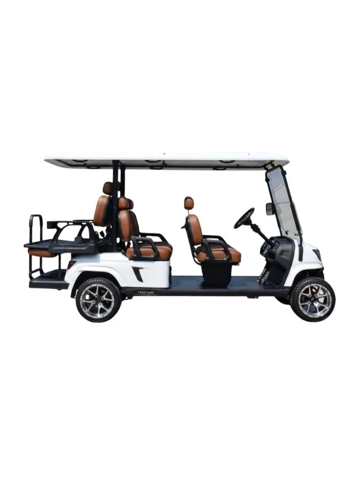 Gazmin EV 6-Seater Electric Golf Cart Premium Utility Vehicle (Standard Tires, 6-Passenger) u4vmk