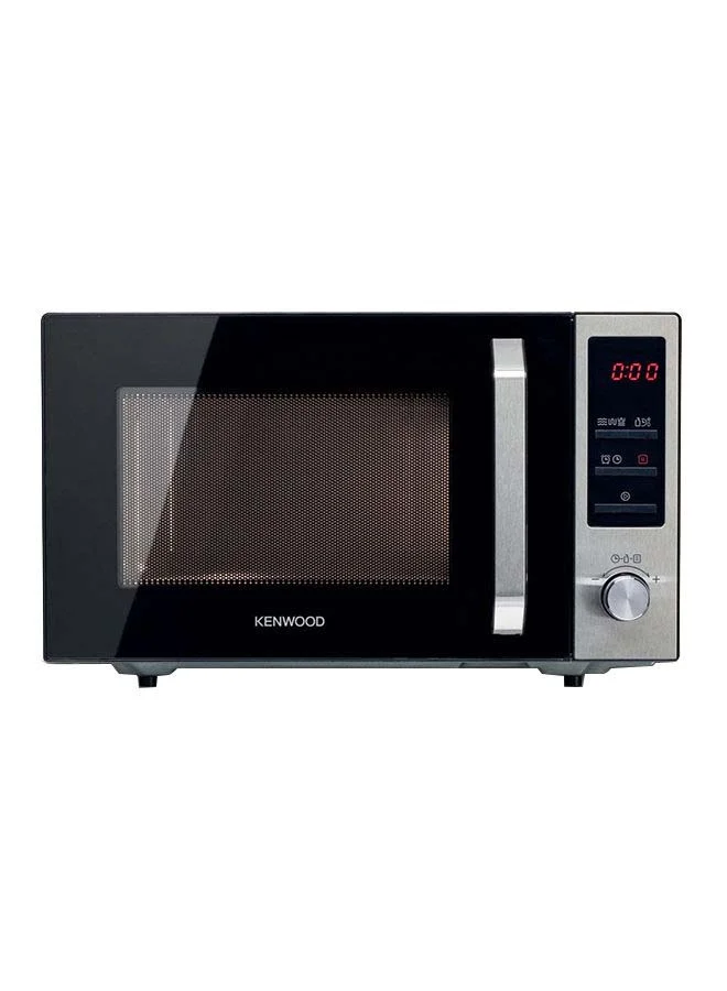 KENWOOD Microwave Oven With Grill, Premium Stainless Steel Countertop Appliance with Digital Display and Auto Menu (Silver/Black, 25 L) qui21