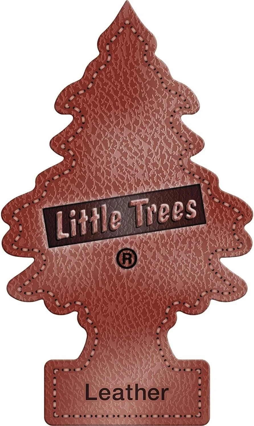 Premium Leather Scented Hanging Air Freshener Card for Car and Home (1-Pack) 4kv5a