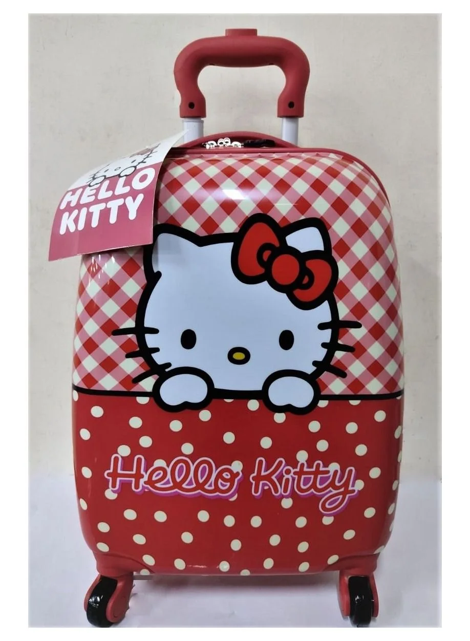 Premium Character Kids Travel Luggage with Reusable Stickers (18 inch) b9l11