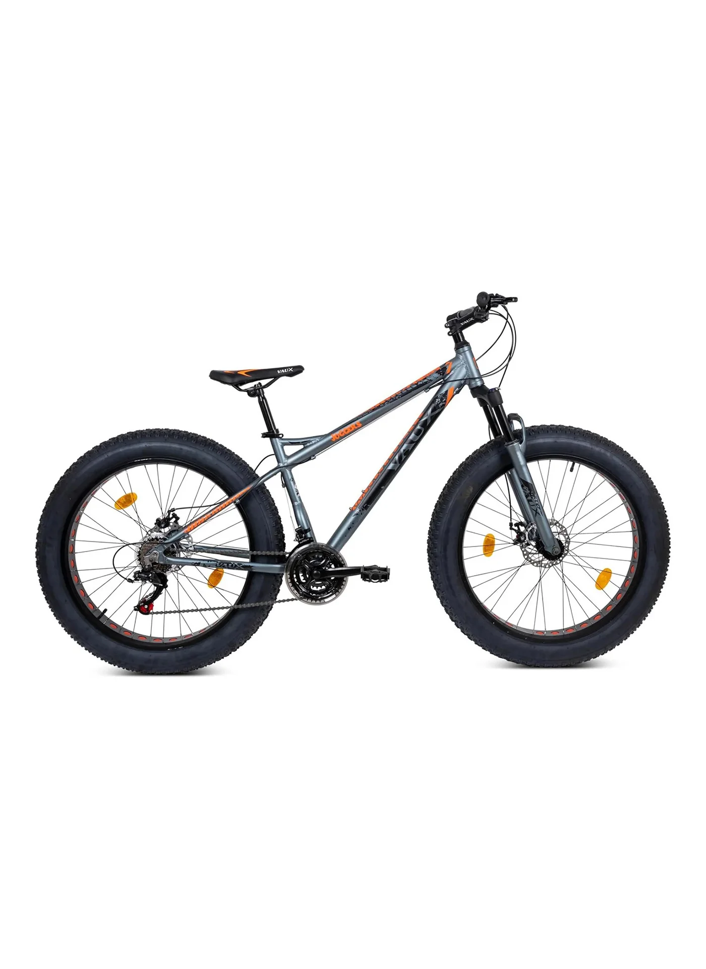 Vaux Fat Bike 26-Inch All-Terrain Mountain Bicycle (21-Speed, Aluminum Alloy Frame, Grey) dudjs