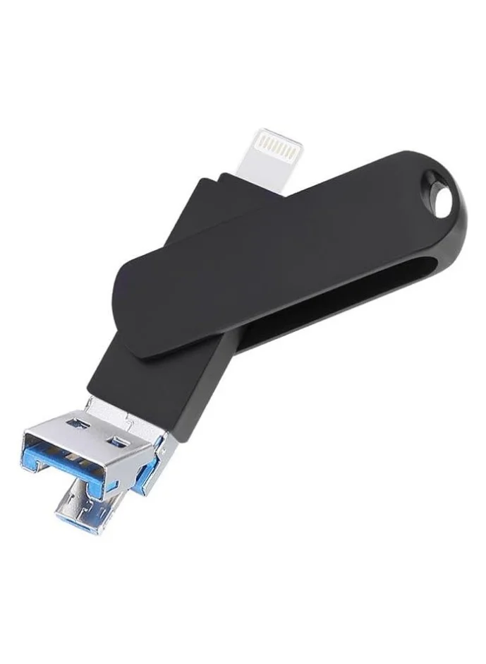 INSIJAM 3-in-1 USB Memory Stick 2TB High Speed Flash Drive (Type A, Lightning, Micro USB) for Smartphones and Laptops l1yg7