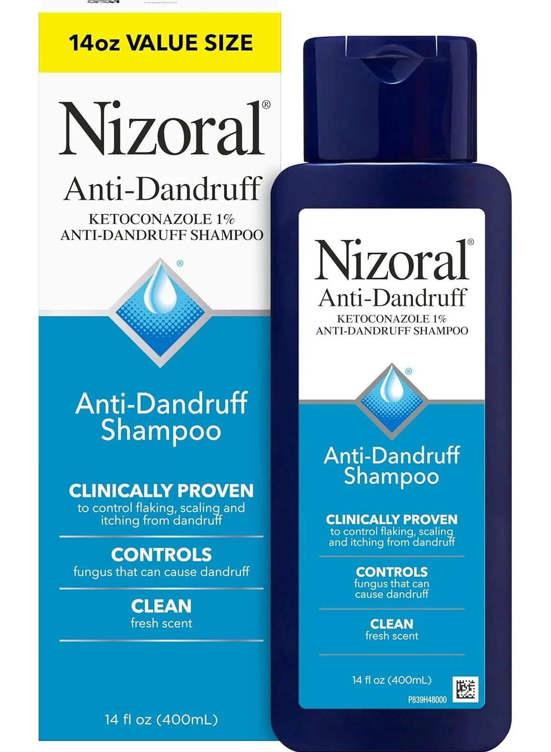 Premium Ketoconazole Scalp Care Shampoo for Flake-Free Hair (Fresh Scent, 400 mL) ml9zk