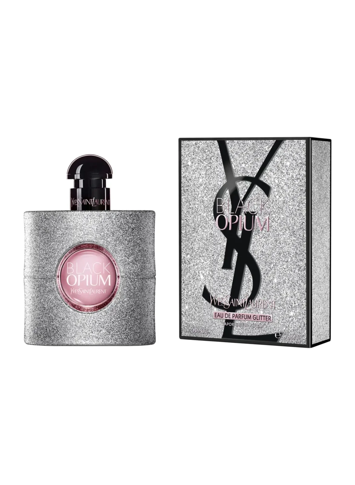 Premium Glitter Eau de Parfum Fragrance for Women (Black, 50 mL) okr29