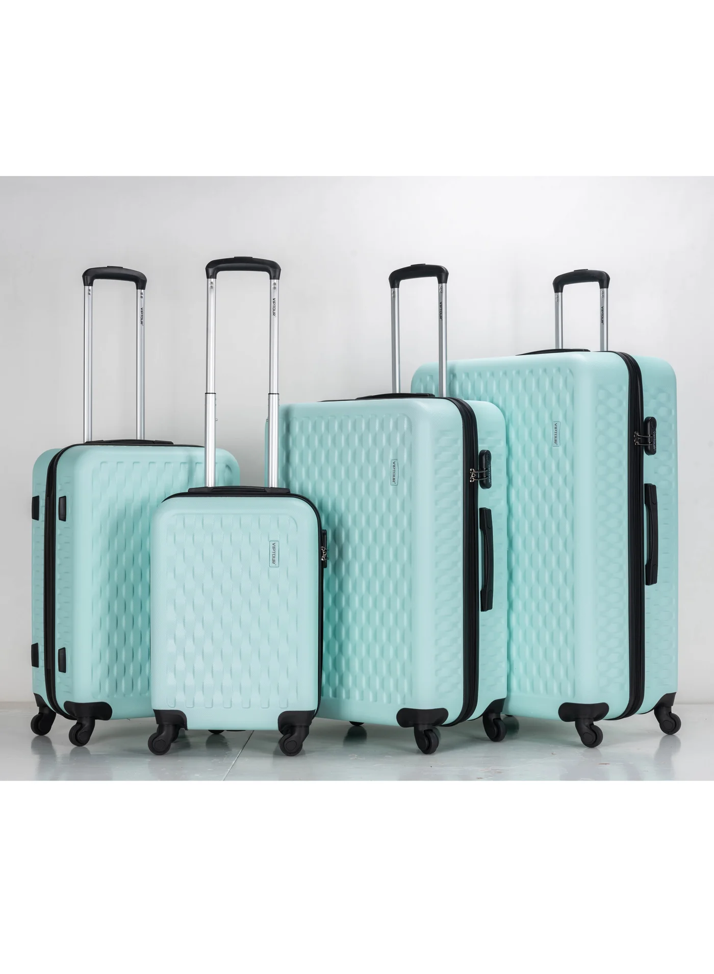 VIPTOUR 4-Piece ABS Trolley Luggage Set with TSA-Approved Number Lock (20, 24, 28, 32 Inch) 37336