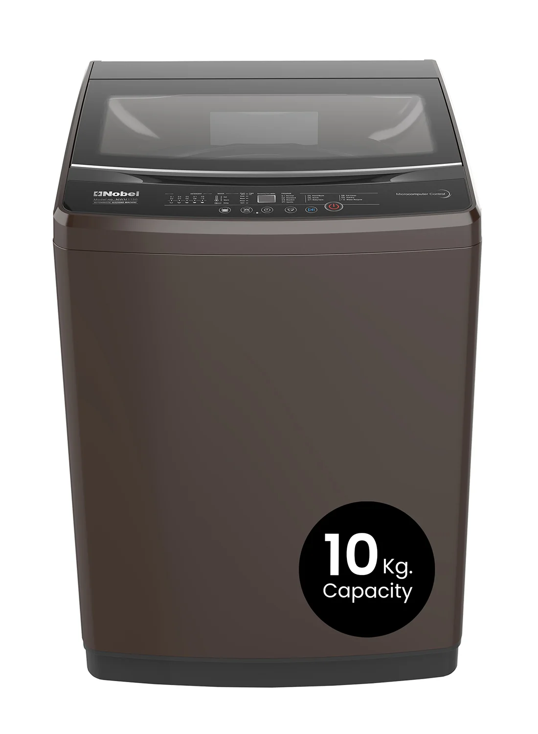 Nobel Top Load Washing Machine with Stainless Steel Drum and Copper Motor (Grey, 10 kg) ylvt4