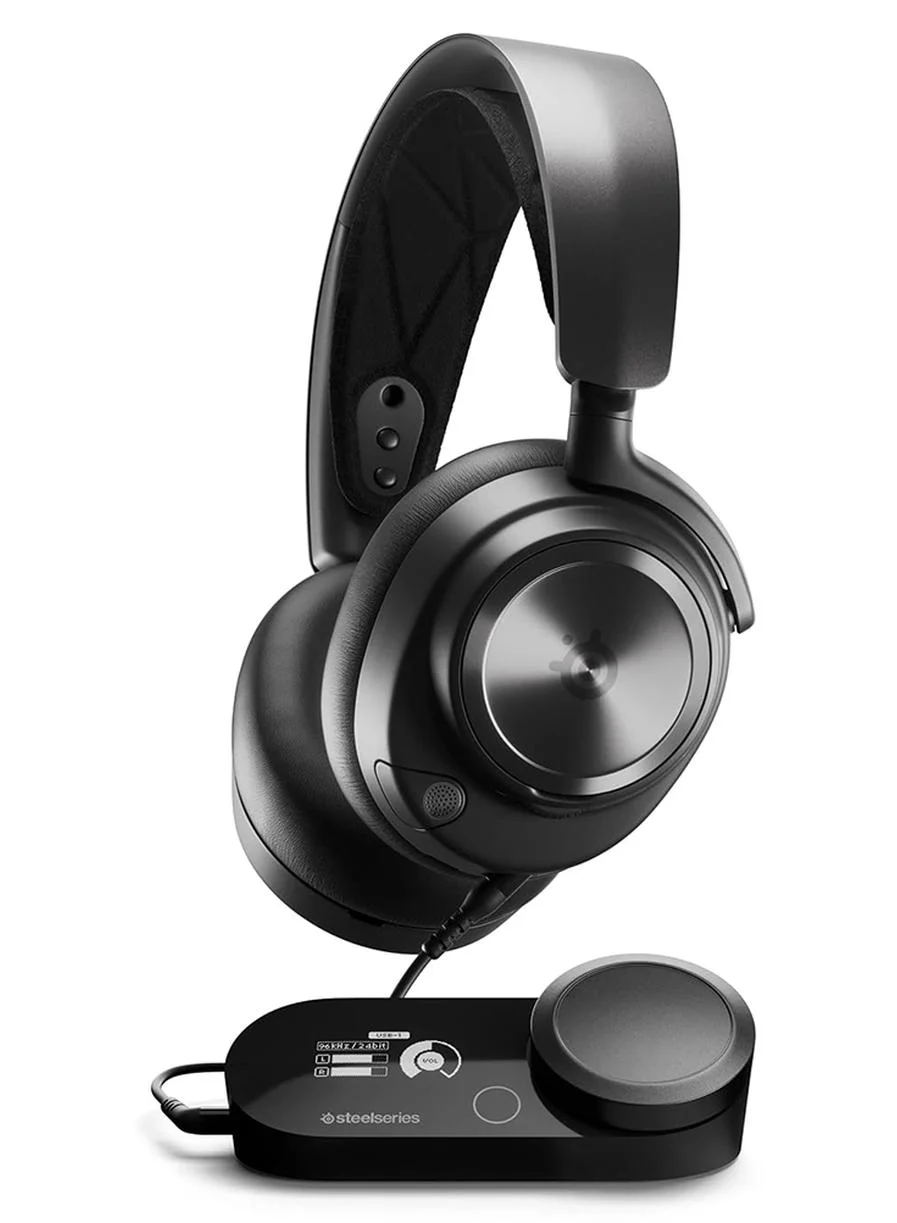 Premium Wired Gaming Headset with High-Fidelity DAC and Noise-Cancelling Microphone (Black, Universal Multi-System Compatibility) 53h0n