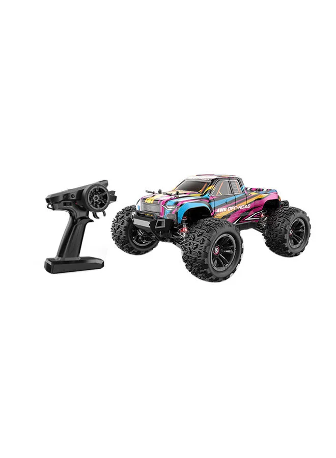 Premium Brushless RC Monster Truck 1:16 Scale All-Terrain Off-Road Vehicle (Pink, 1:16 Scale) gmmeo