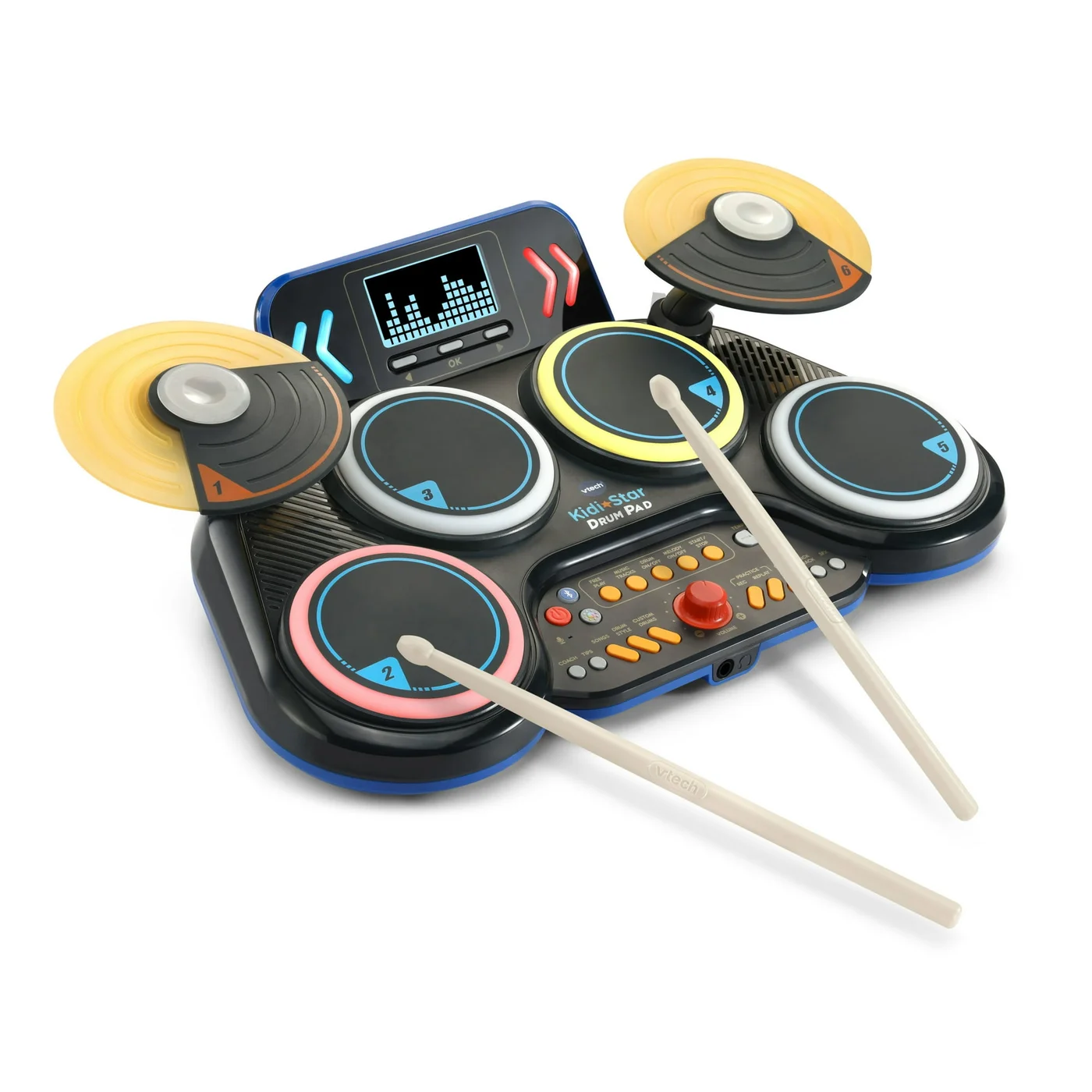 Interactive Electronic Drum Pad Musical Learning Toy for Kids (Multicolor, 30 cm) a1dvb