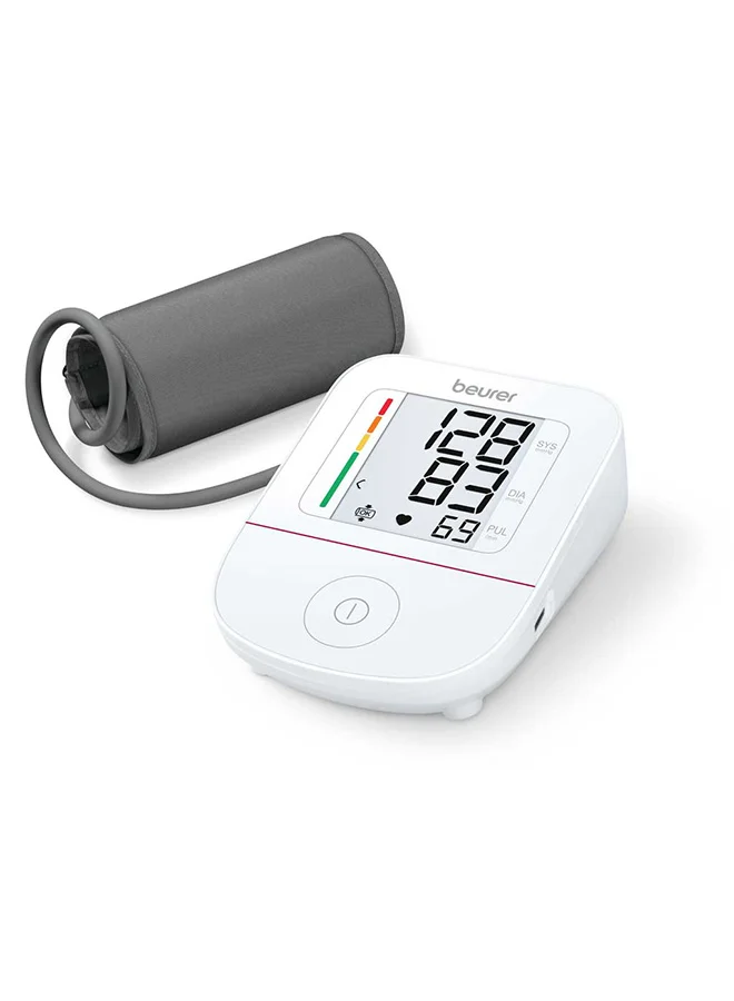 Upper Arm Blood Pressure Monitor Digital Heart Rate Tracker with Arrhythmia Detection and Colour Risk Scale (Adult, 22-42 cm Cuff) lugnz