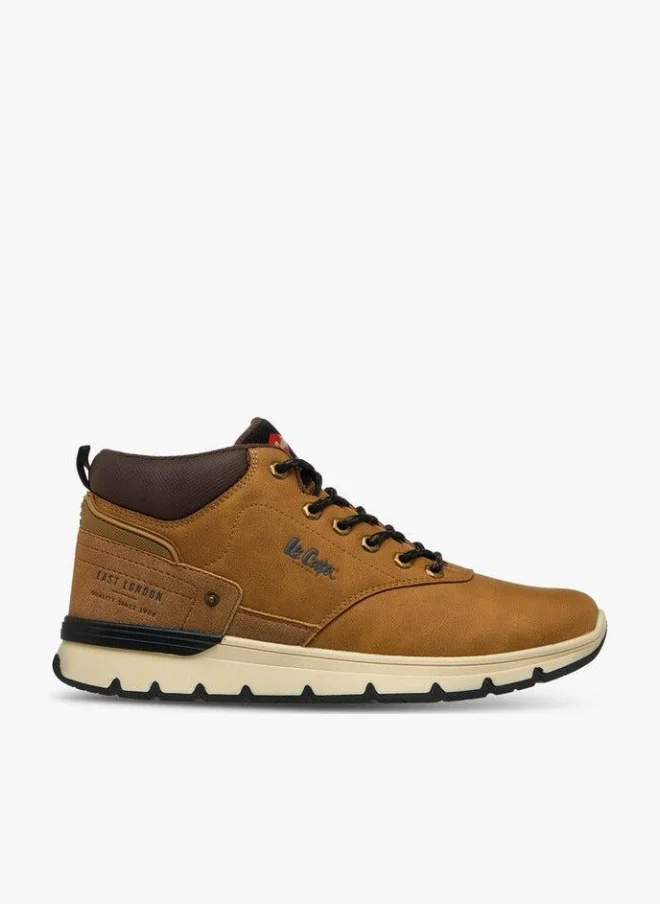 Lee Cooper Men's Panelled Lace-Up Chukka Boots Premium Leather Casual Footwear (Brown, 42 EU) hcgmk