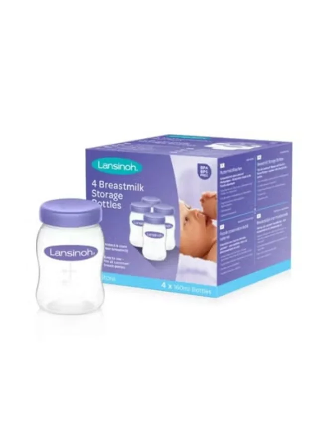 Premium Breastmilk Storage Containers (BPA-Free, Leak-Proof, 4 x 160 mL) zh9yr