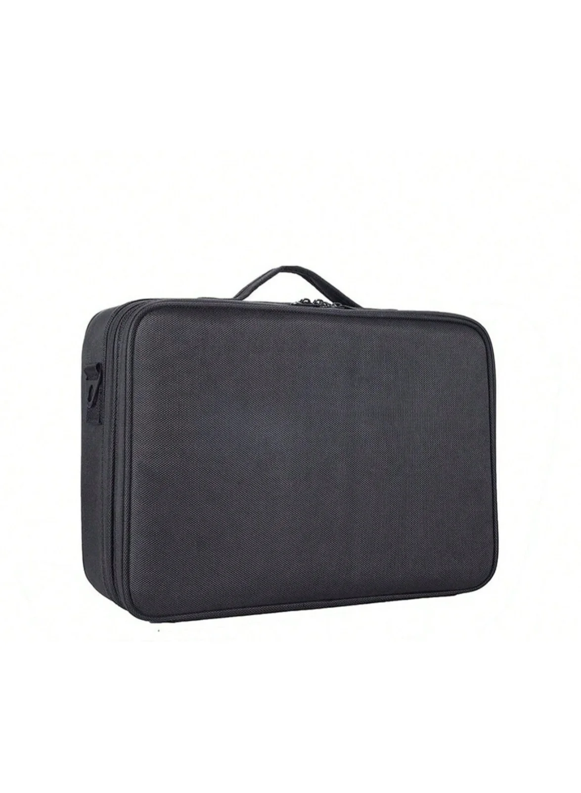 Huitich Large Capacity Portable Makeup Bag Multi-Layer Cosmetic Organizer (Black, 25 cm x 20 cm x 15 cm) 20ysk