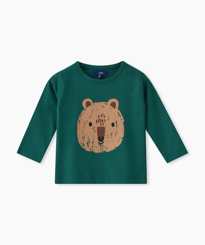 JAM Boys Long Sleeve Graphic Print T-Shirt Premium Cotton Casual Top (Kids, 120 cm) cn0uq
