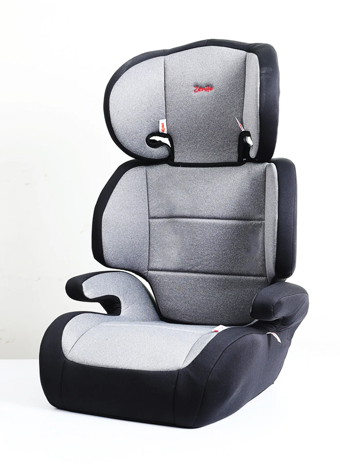 Zenito High Back Booster Car Seat (Group 1/2/3, 9-36 kg) Lightweight Forward Facing Safety Seat for Kids (Black/Grey) x7z8u