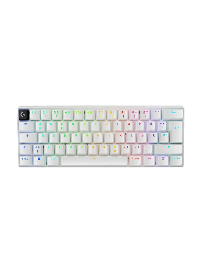 Premium Wireless Mechanical Gaming Keyboard (Tactile Switch) Compact 60% Layout (White) p2sne