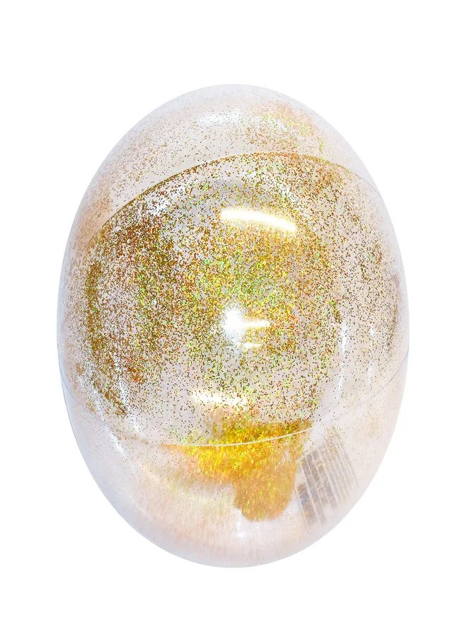 Coconut Float Jumbo Glitter Inflatable Beach Ball Premium Summer Pool Toy (Clear, 68 cm) aswr1