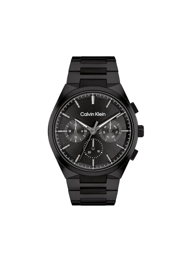 Premium Oval Analog Women's Watch with Black Stainless Steel Case (One Size) wn2fv