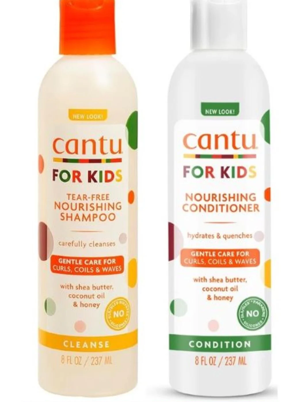 Cantu Kids Nourishing Hair Care Set Tear-Free Shampoo and Conditioner for Curly Hair (237 mL, 2-Piece Set) r97b8