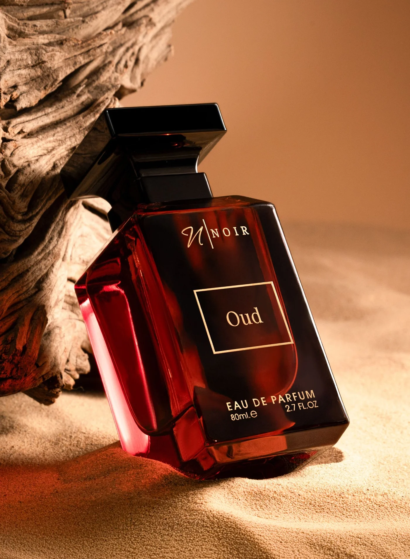 Noir Oud EDP Perfume for Men, Deep Amber and Spice Blend with Rose Notes (80 mL) qq3pa