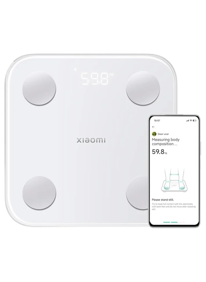 Premium Digital Body Composition Smart Scale with Bluetooth Connectivity and LED Display (Tempered Glass, Multi-User Support) skti8