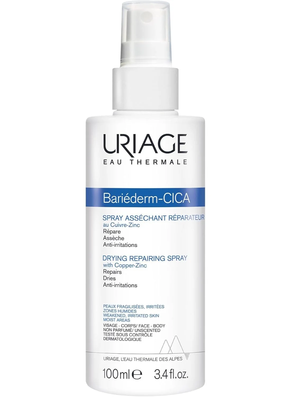 Uriage Bariederm Cica Drying Repairing Spray (Soothing & Purifying Formula, 100 mL) dn2zs