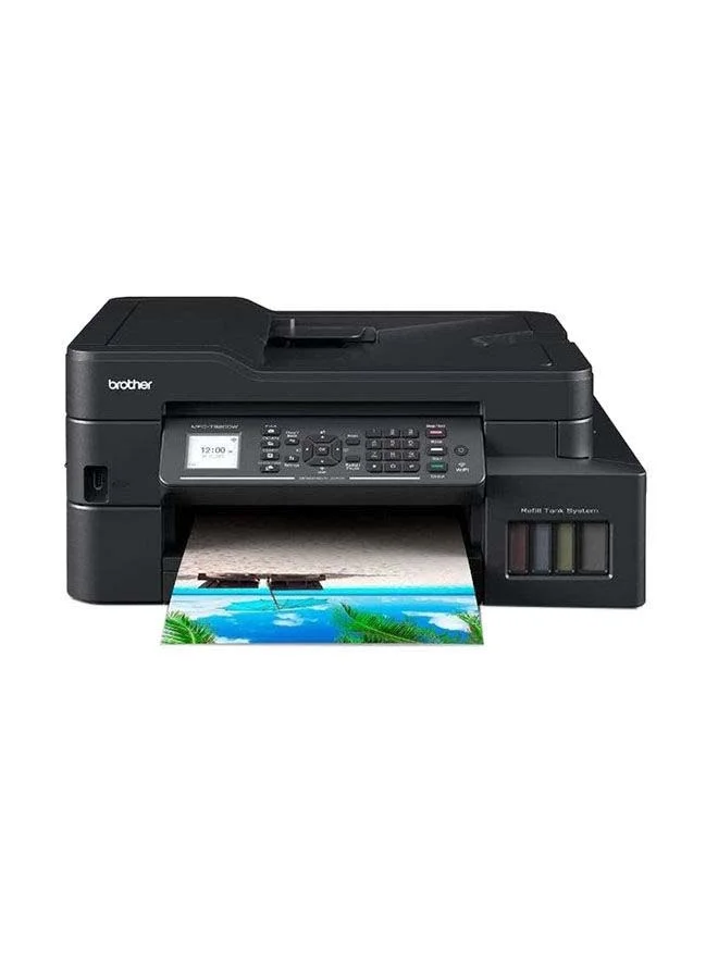 Premium 4-In-1 Wireless Colour Inkjet Printer With Refill Tank System (Black) xle7j